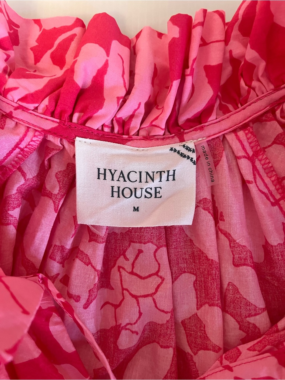 Tuckernuck/Hyacinth House Pink & Hot Pink Floral Tiered Ruffle Dress - Picture 3 of 3